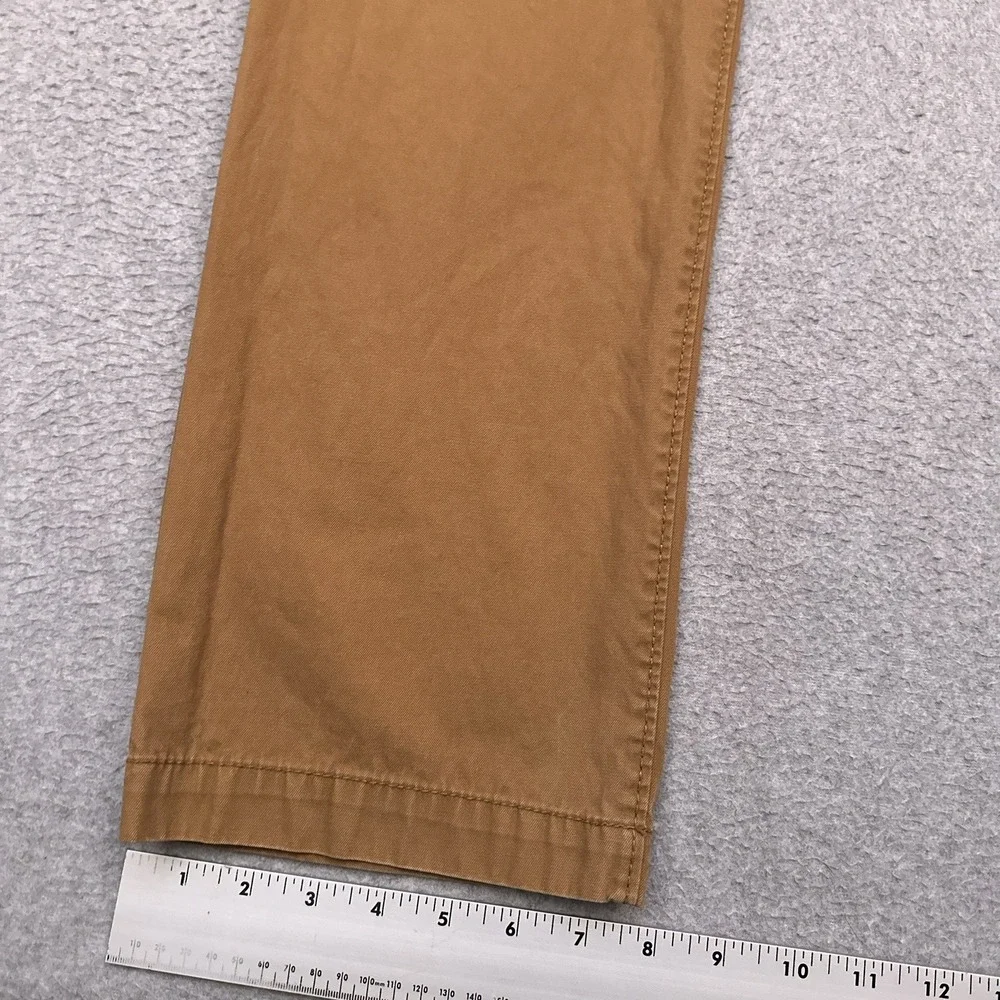 American Eagle Chino Pants Mens 30x30* Brown Original Straight 100% Cotton‎ Golf